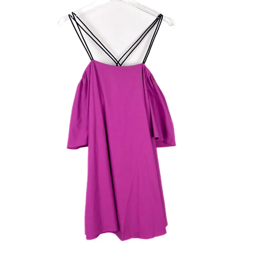 NWT Line & Dot Leon Criss Cross Off The Shoulder Purple Dress Size Small S NEW - Image 2