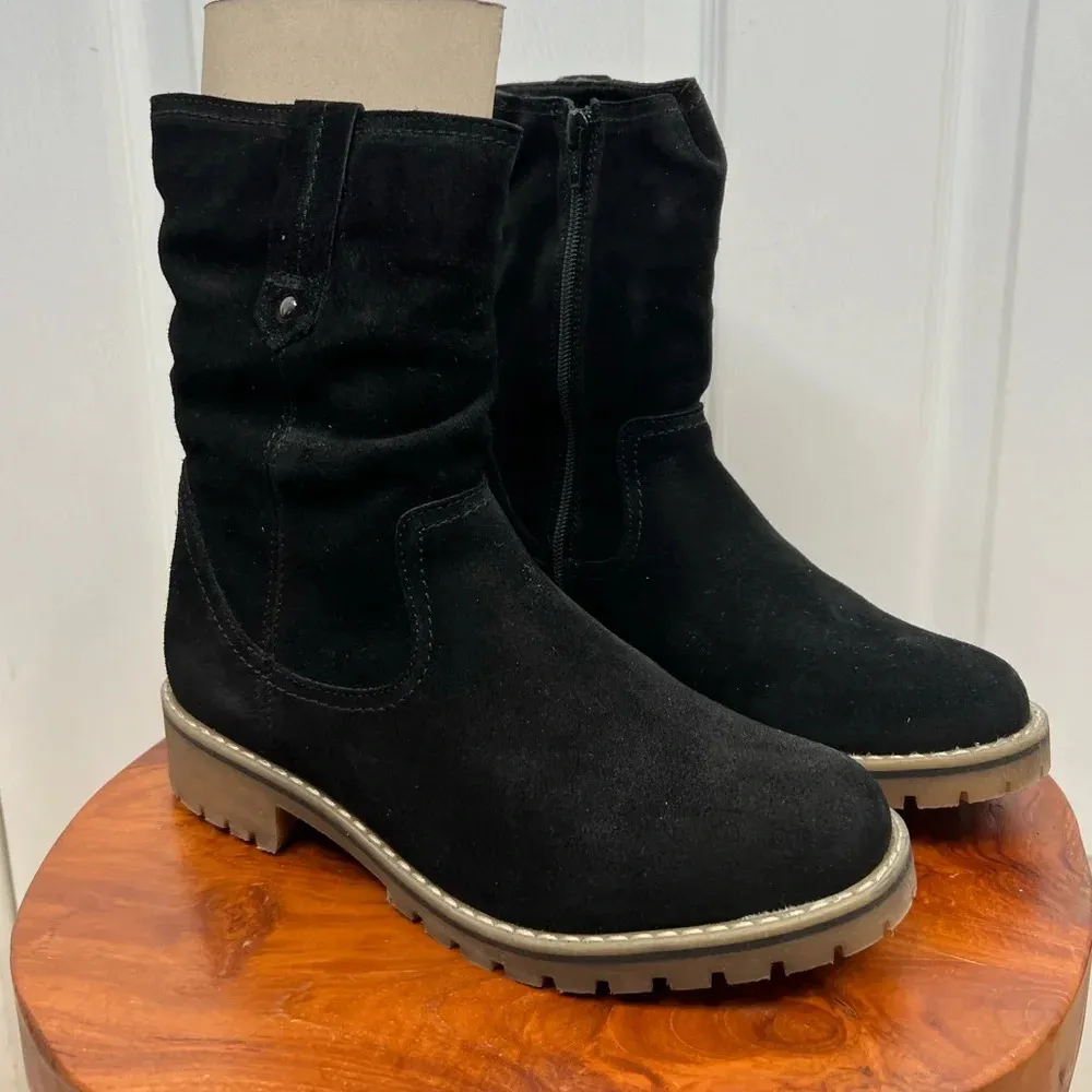 Eric Michael  Texas Women's Black Suede Ankle Boots Size 7.5 - 8 EU 38 Casual - Image 2