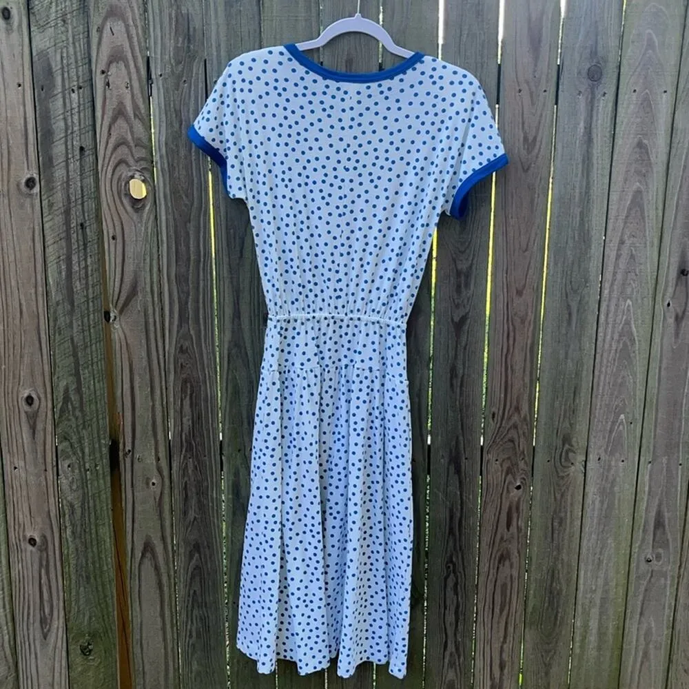 70s Vintage Lanz originals polka dot dress 60s • modest dress - Image 7