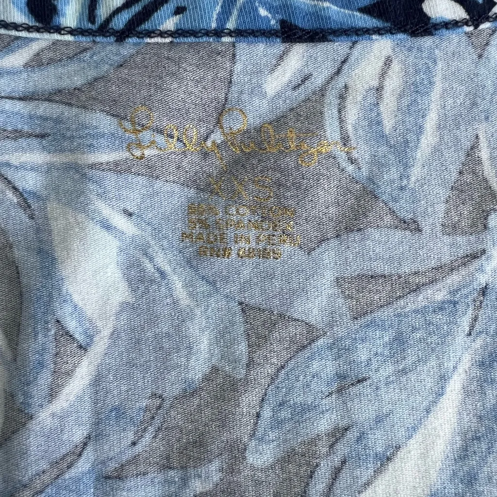 Lilly Pulitzer NWOT Women's Sleeveless Merrill Tank Top Blue Buttons Size XXS - Image 4