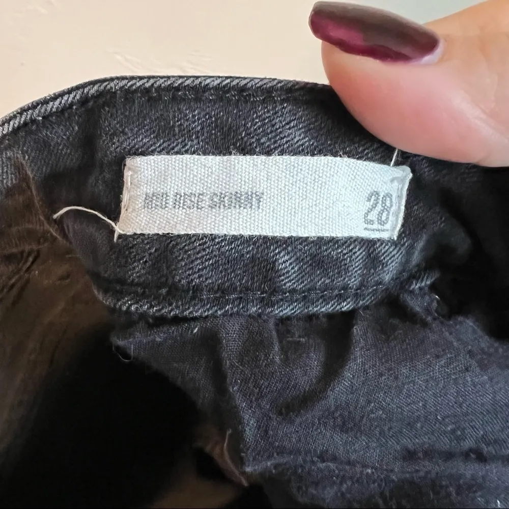 Harper‎ Heritage Faded Black Mid Rise Skinny Jeans - Image 8