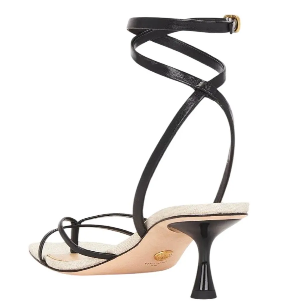 Veronica Beard Caterina Low Heels in Black 9 With Box Womens Sandals - Image 2