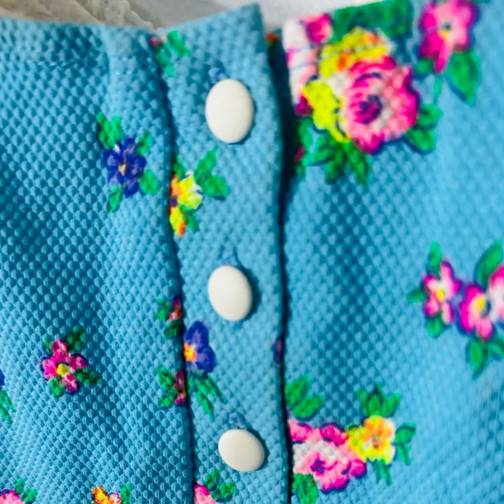 NWT Vintage 80s 90s 1 Pc Floral Swimsuit Size 16 Built In Underwire Bra PushUp - Image 2