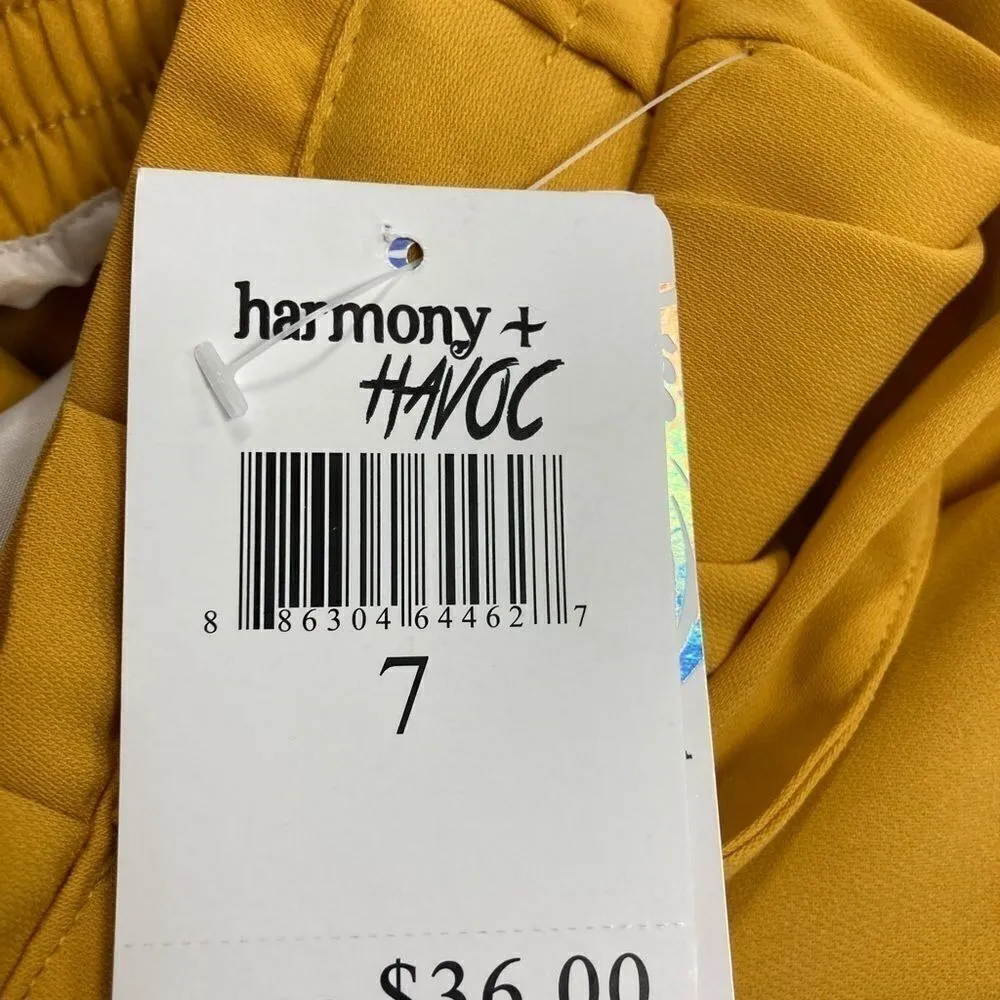 ‎HARMONY HAVOC,Capri Pants, Mustard, Size 7, - Image 4