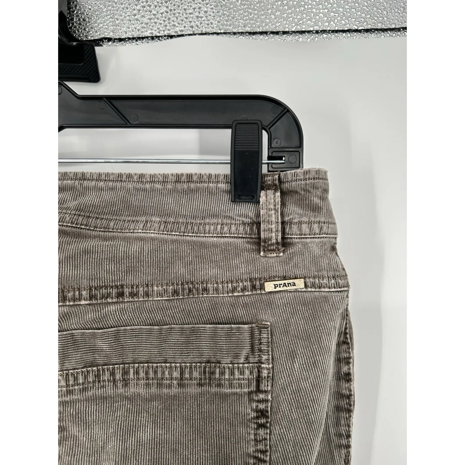 Prana Merrigan Pants‎ Skinny Corduroy Pants Stretch Grey Womens Size 6 30 30x28 - Image 9