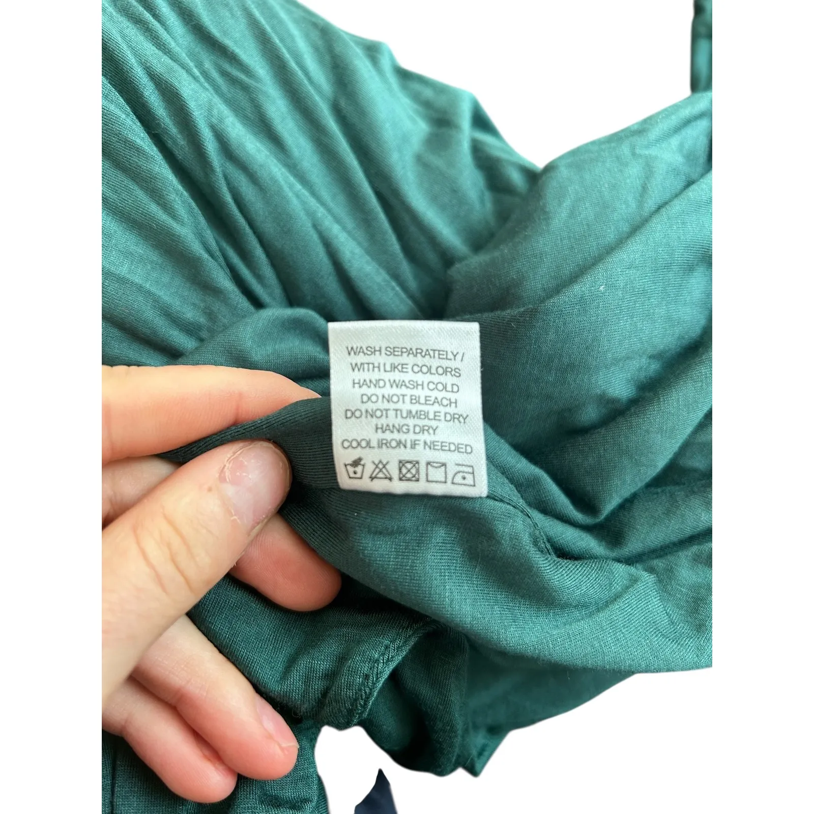 Lovers and Friends Sundance jersey maxi dress everglade Green V Neck Twist Front - Image 9