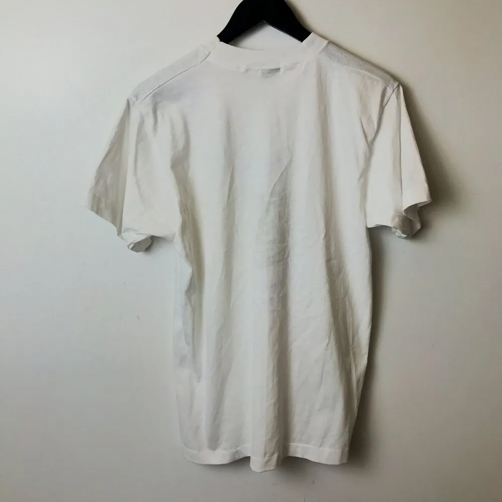 Vintage 90s Worden School 50th Anniversary T Shirt Large White Screen Stars Logo - Image 12