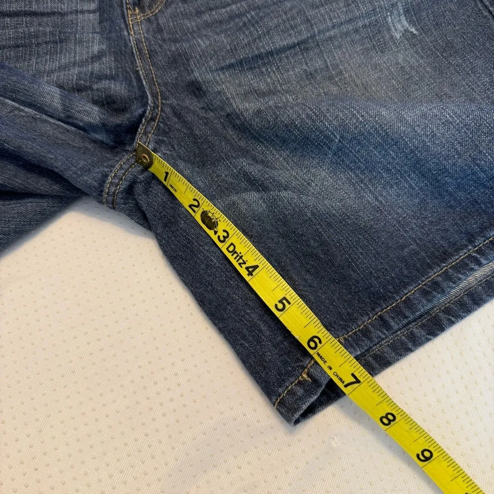 Route 66 Denim Jean Shorts Classic Fit Women’s Sz 8 Lightly Distressed 6.5” Insm - Image 7