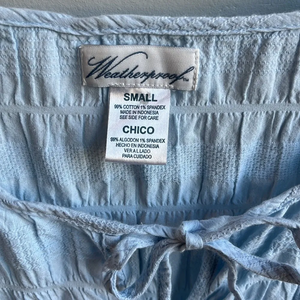 Weatherproof baby blue top womens Small shirt Comfy Lightweight - Image 5