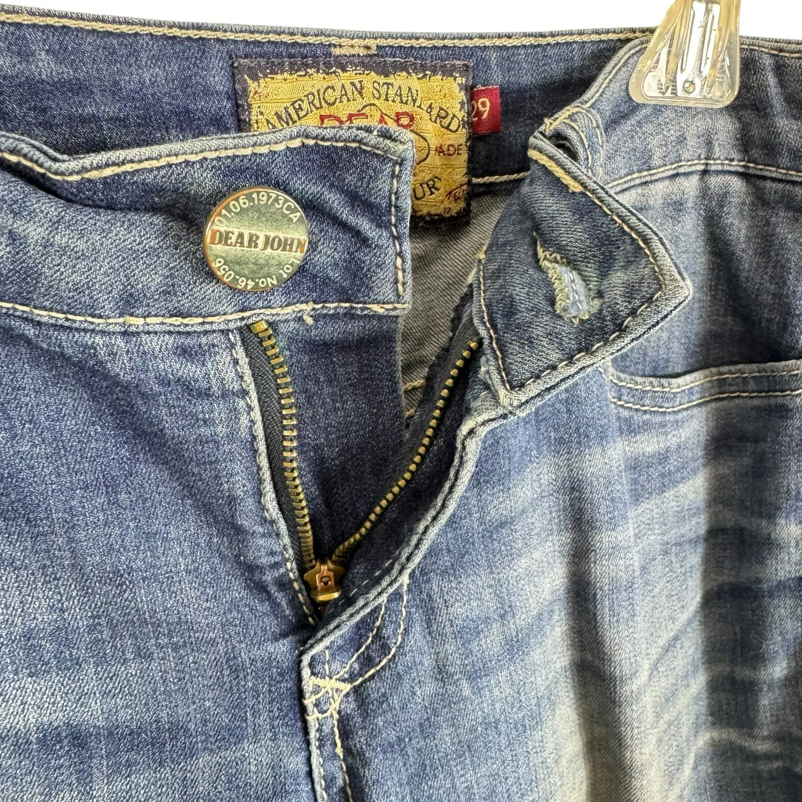 Dear John American Standard Tailor Made Medium Wash Mid Rise Skinny Jeans Sz 29 - Image 3