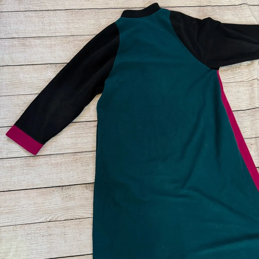 Vintage Vanity Fair pink green house dress no size tag - Image 9