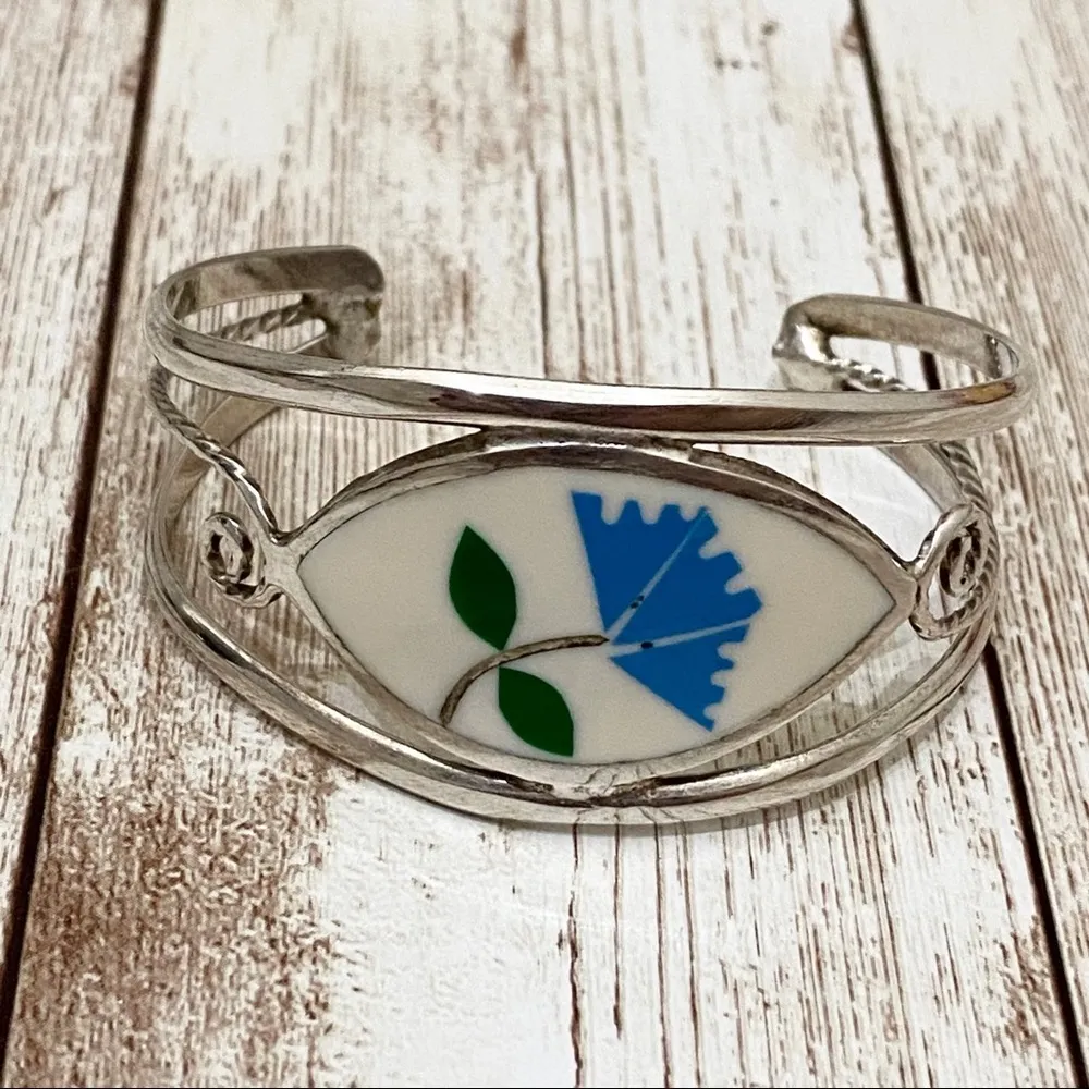 Alpaca Mexico Silver Cuff Bracelet - Image 4