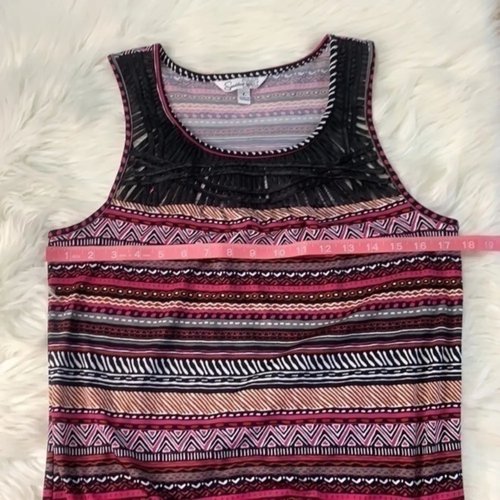 FREE with purchase! Speechless stretch side tie lattice tank top L - Image 7