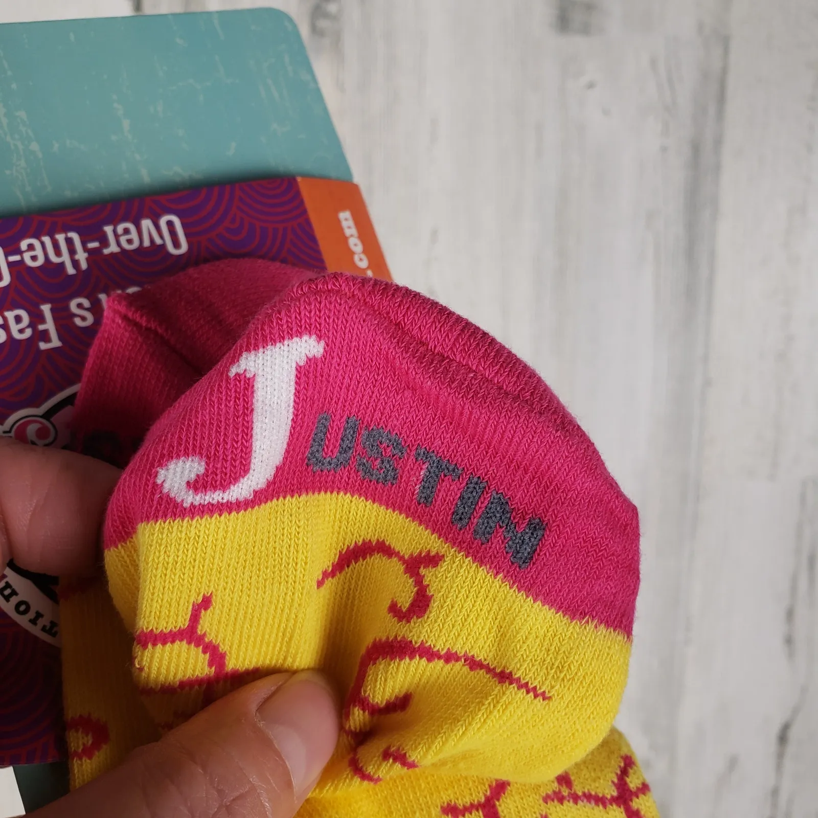 NWT Justin Boots Fashion Cushioned Sole Over The Calf Socks Women's Size Small - Image 8