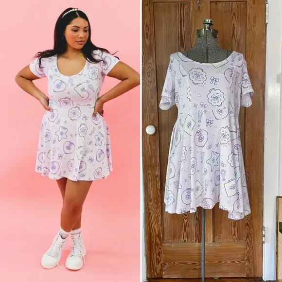 NWT Cakeworthy x Mattel Polly Pocket Scoop Neck Dress - Image 2