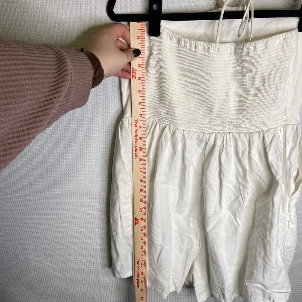 Old Navy | white linen blend O ring halter romper‎ womens size XL NWT NEW - Image 9