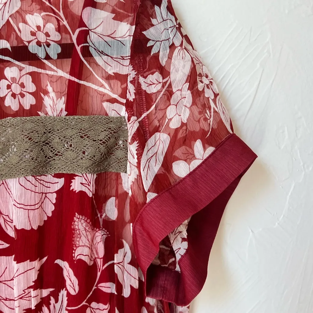 Sundance Romancing the Lace Floral Maxi Dress size 14 - Image 3