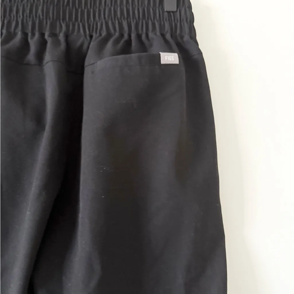 Figs Technical Collection Straight Leg Scrub Pants in Black Size S - Image 3