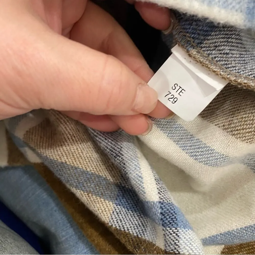 Zara | Wool Blend Plaid Overshirt Shacket Size Small - Image 6