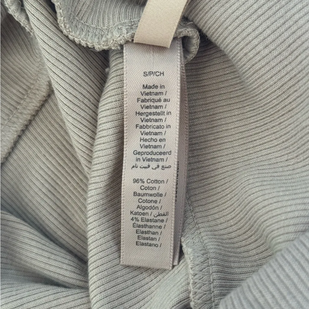 NWT Skims Cotton Rib Foldover Pants SMALL - Image 7