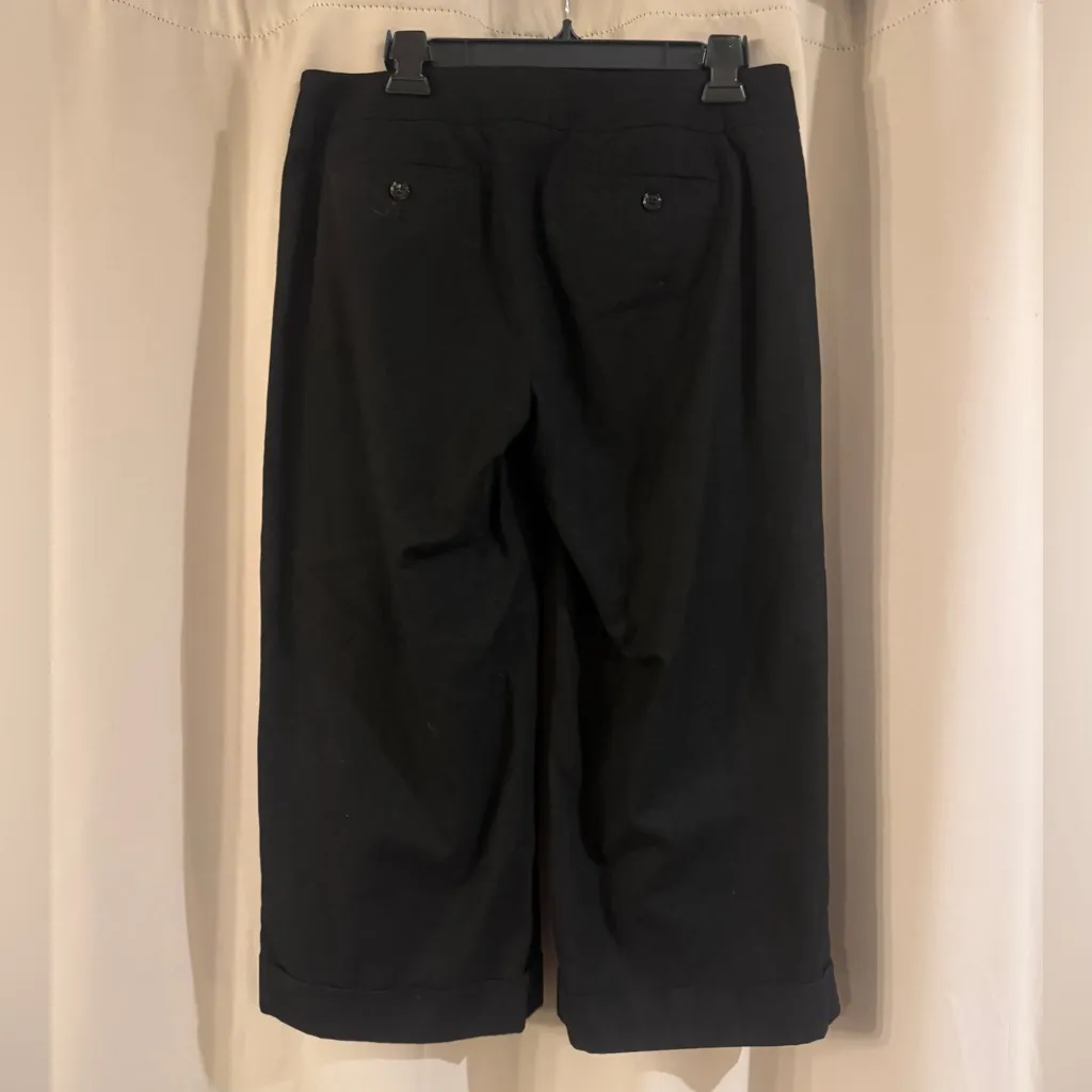 Express Black Design Studio Ankle Wide Leg Pants - Image 3