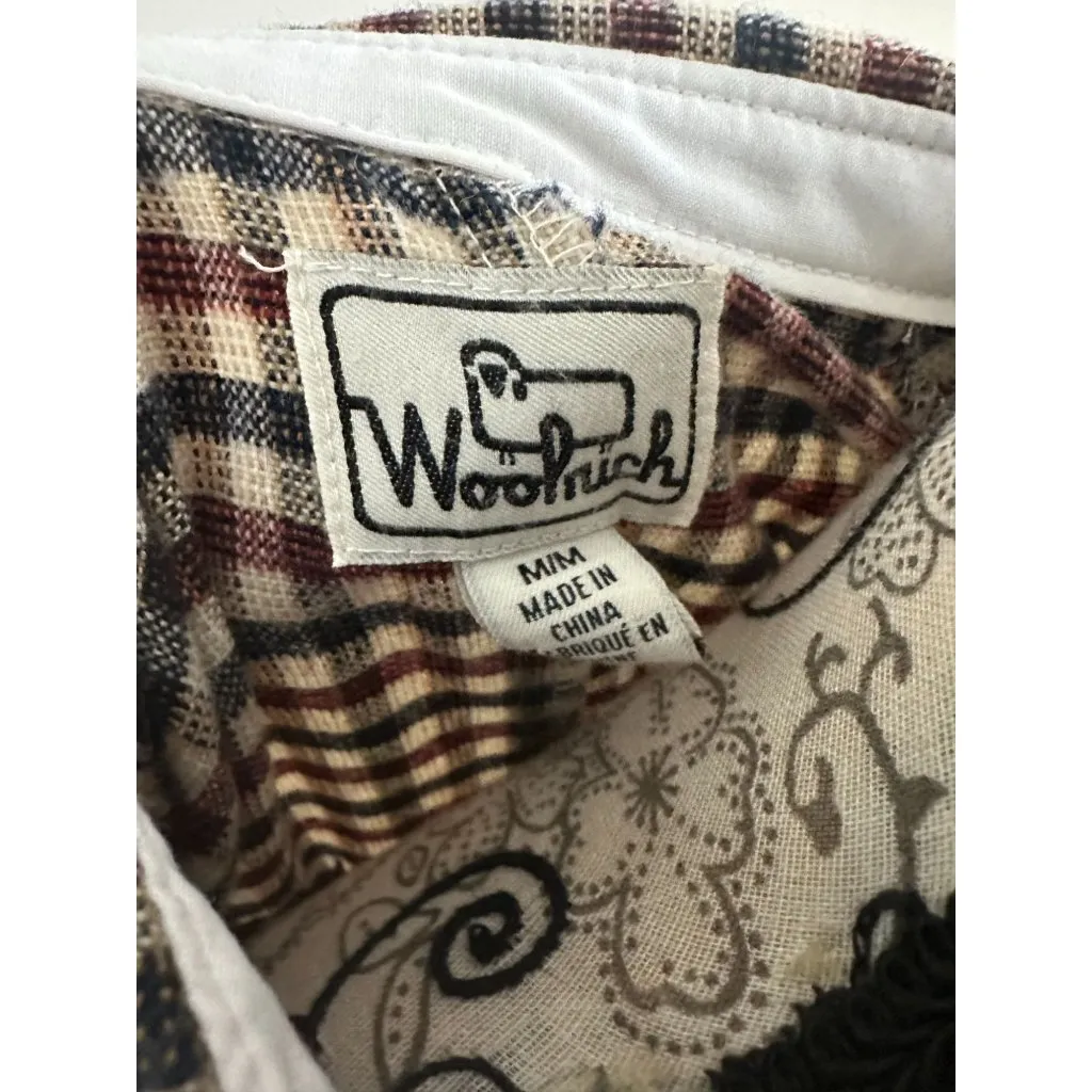 WOOLRICH Women's Light Weight Plaid Shirt Jacket Size Medium - Image 8