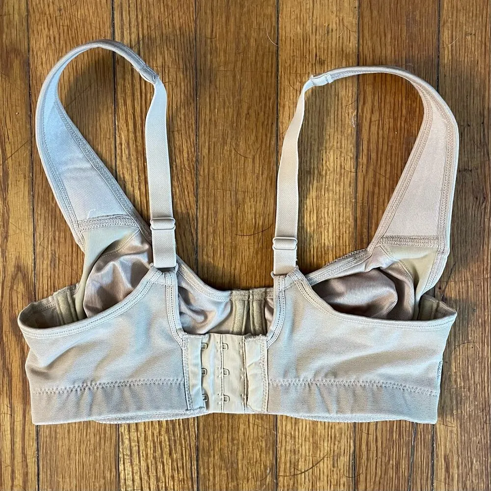 Title Nine Size 32B Superlace Underwire Bra Latte Beige Tan - Image 2