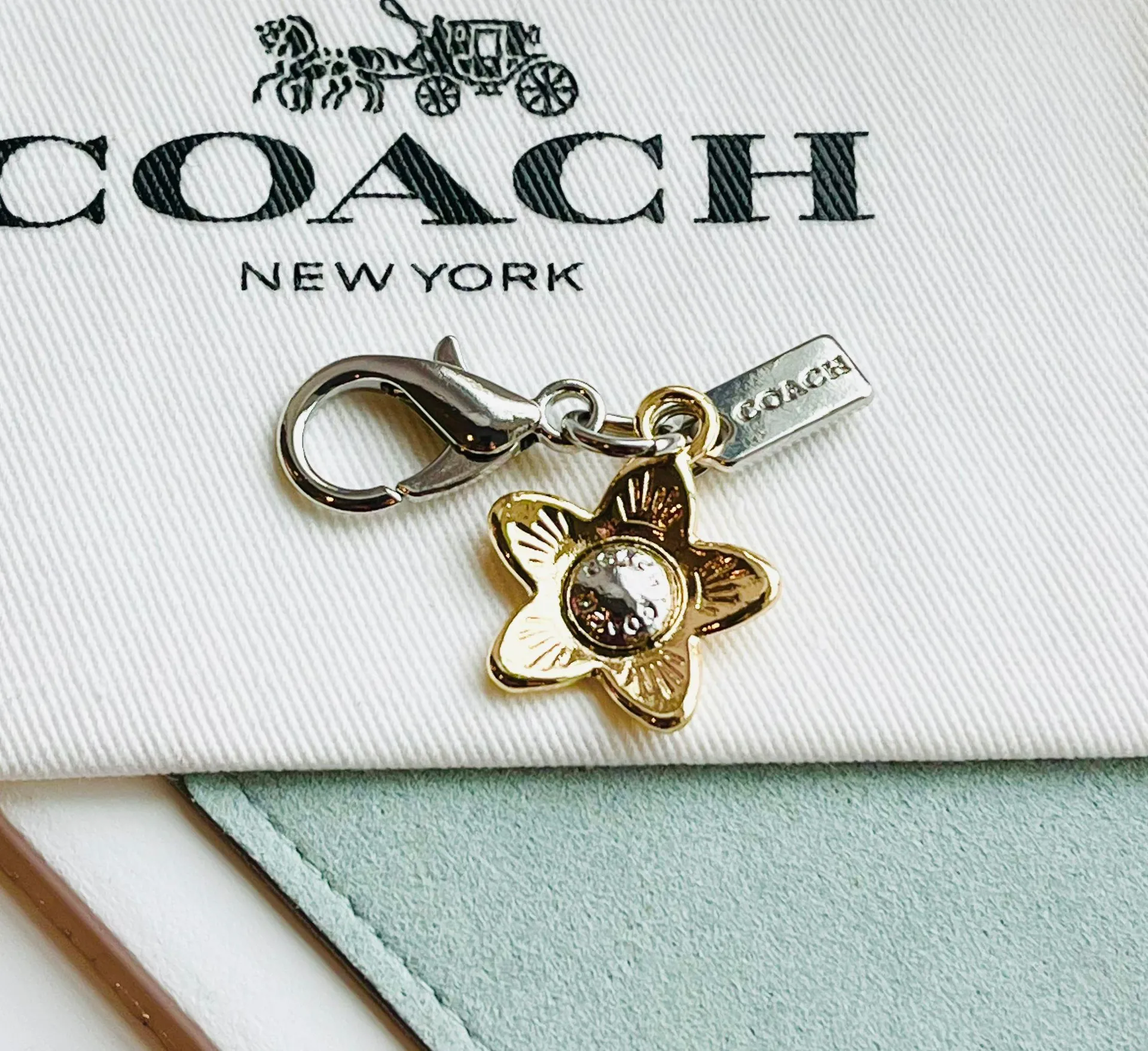 Mini Flower Bag Charm Or Zipper Pull W/ Bag - Image 2