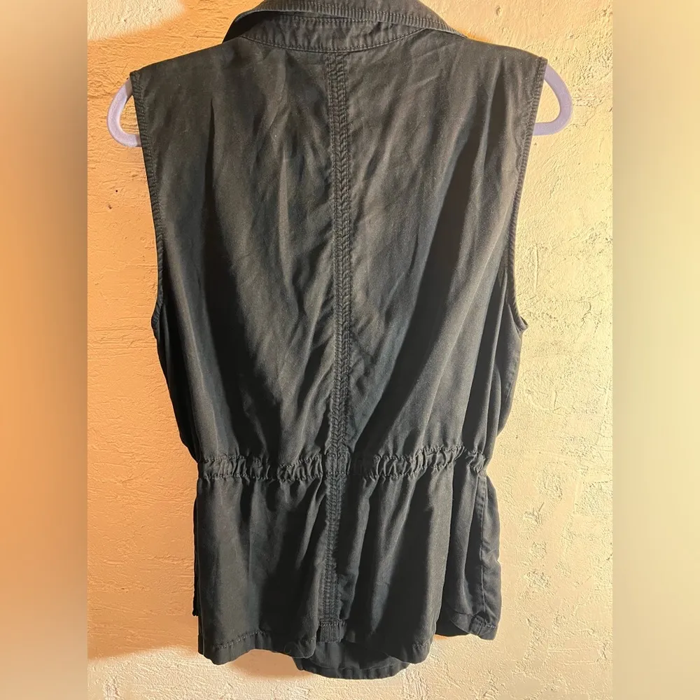 Ann Taylor  Black Utility Jacket with Drawstring Waist - Image 7