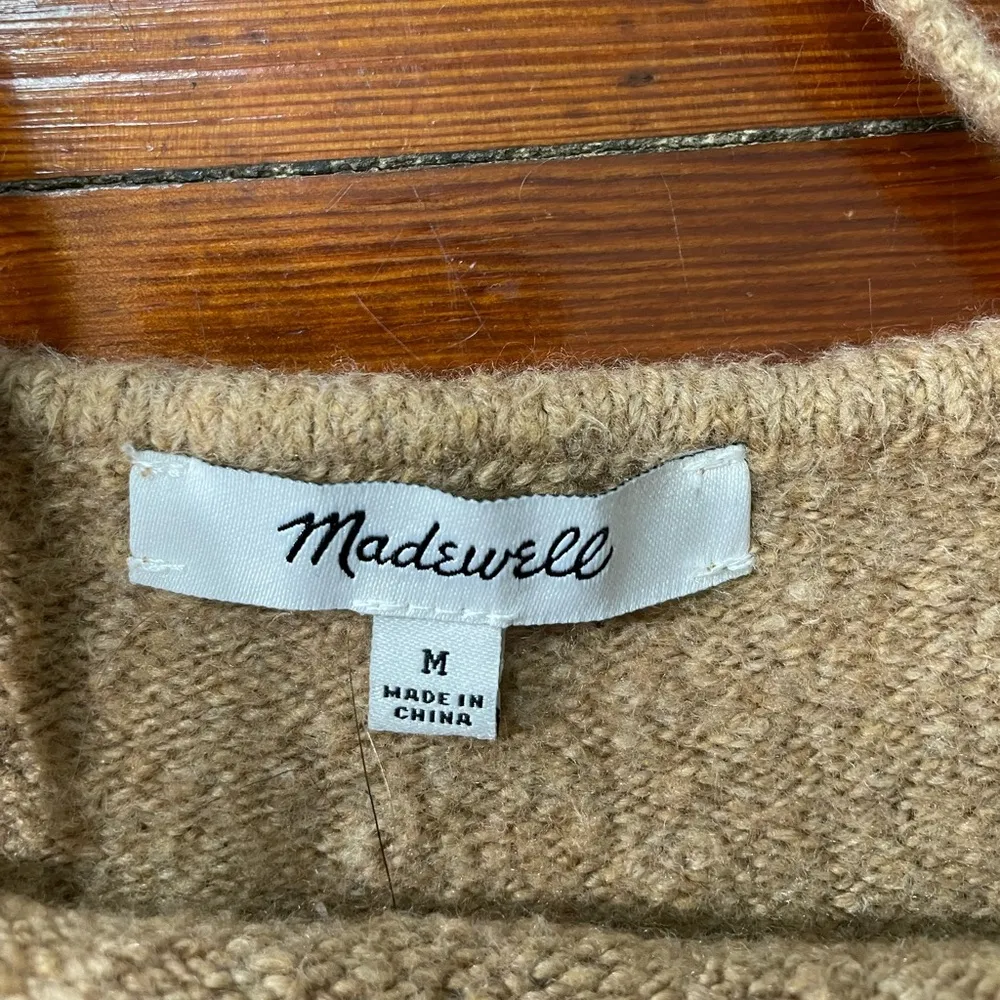 MADEWELL Mapleton Crop Wool Blend Sweater Tank Top - Size Medium - Image 11