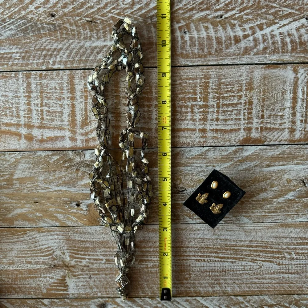✨Pretty Necklace +Free Earrings✨ Gold - Image 7