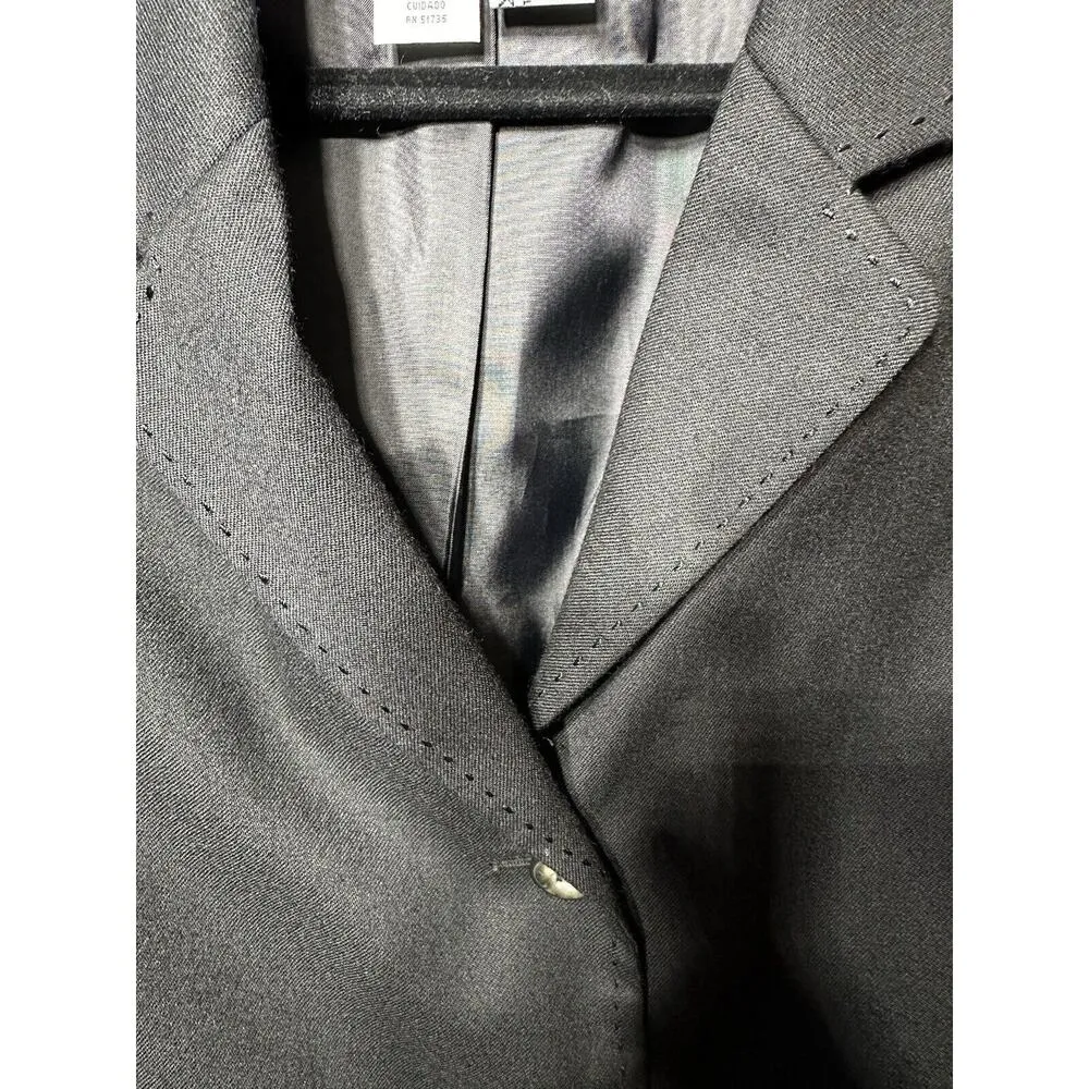 Vintage Sag Harbor Blazer Black Wool Size 12 Preppy Y2K 90’s Academic Work Geek - Image 6