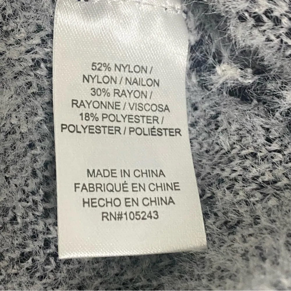 Bobeau Fuzzy Kelly Sweater. Size S Buffalo Plaid Black White - Image 13