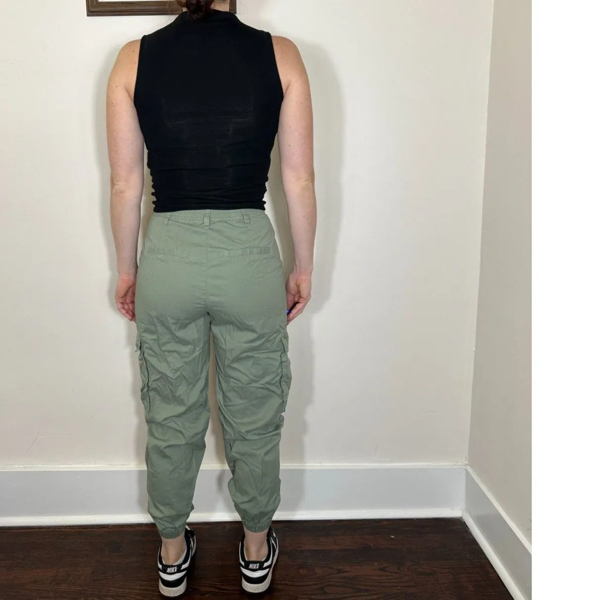 Abercrombie and Fitch Green Joggers Size Small - Image 2