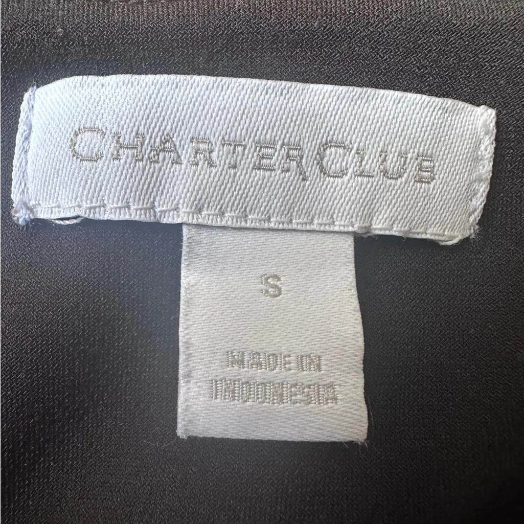 Charter Club Black Long Sleeve Dress - Image 5