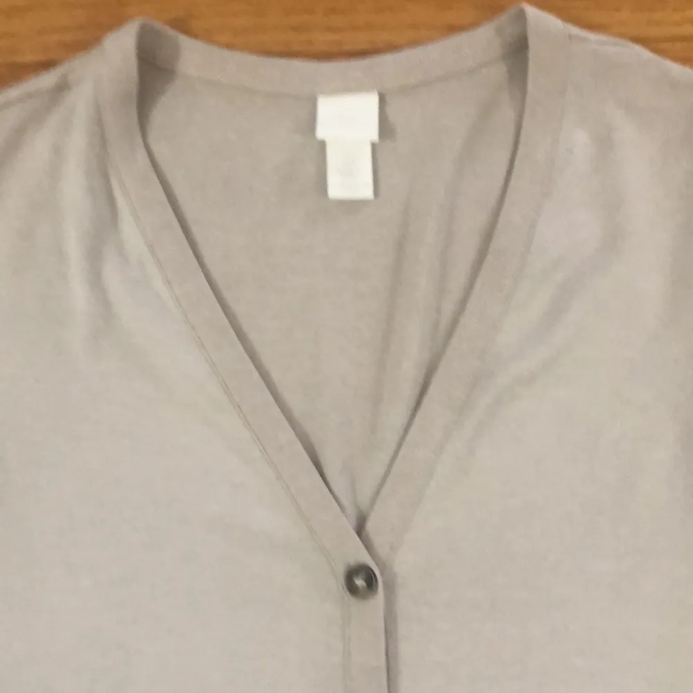 H&M Button Front Sweater with Tie Sz S - Image 5