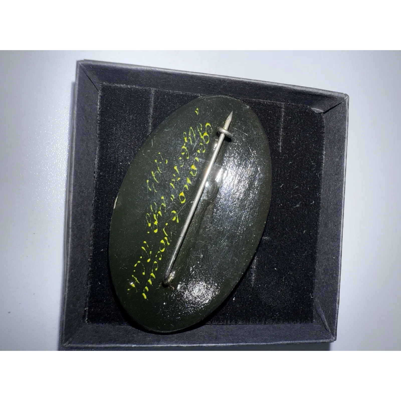 VTG Victorian Russian Hand Painted Lacquer Antique Artist Signed Pendant 3D 1993 - Image 2