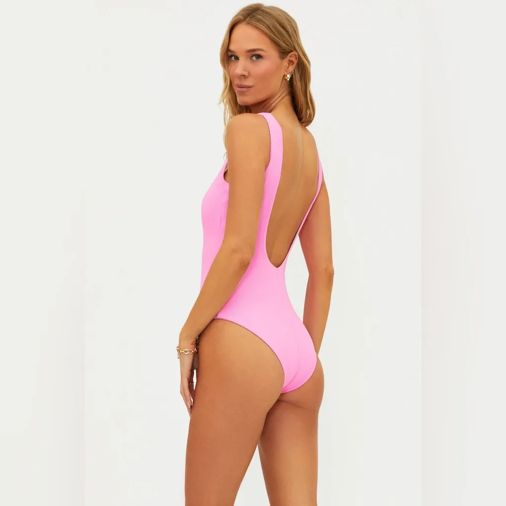 BEACH RIOT Tropez One Piece Prism Pink, Size Medium, $178 - Image 4