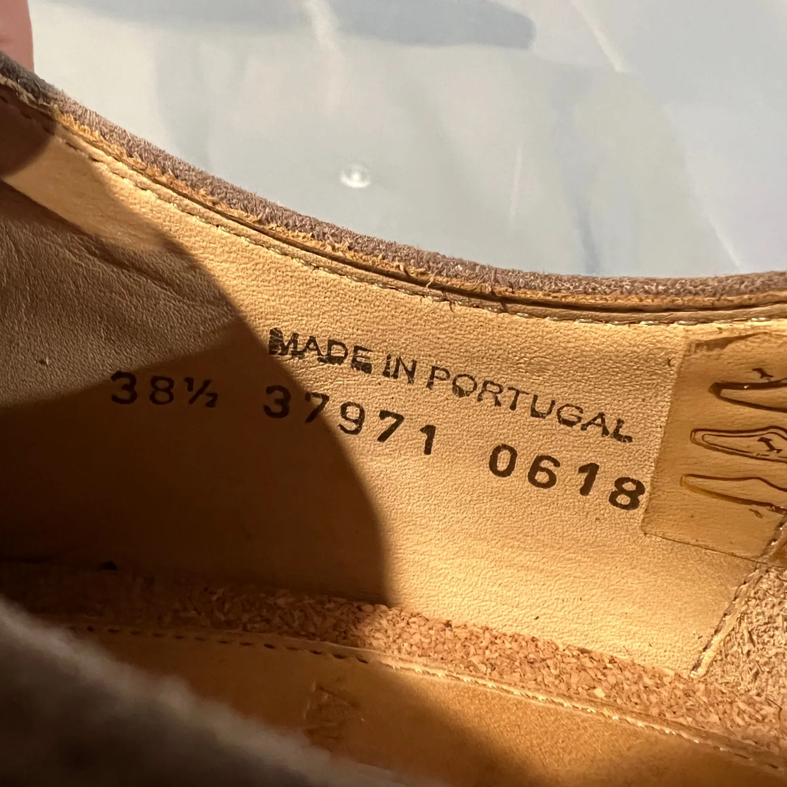 The Office of Angela Scott Mr. Derby Taupe Suede Anthropologie Gray Size 7.5 - Image 4