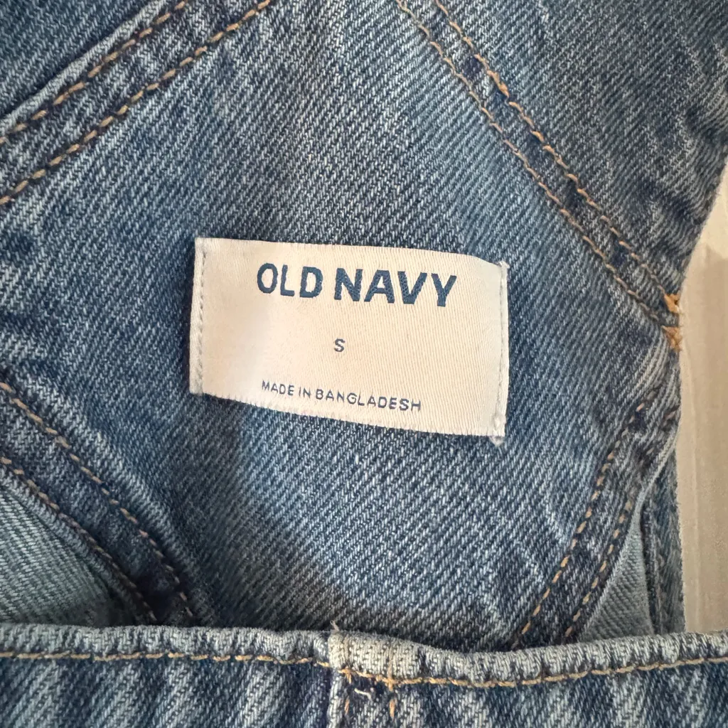 Old Navy Blue Denim Overalls - Image 5