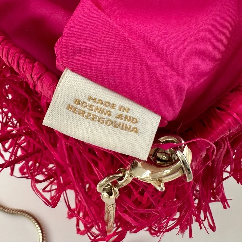 Kate Spade Straw Raffia Clutch Handbag - Image 4