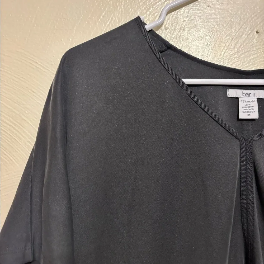 Bar III Black Relaxed Boxy Tee - Image 5