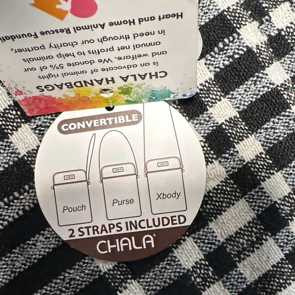 Chala  Brown and Tan Bulldog Shoulder Bag NWT - Image 5