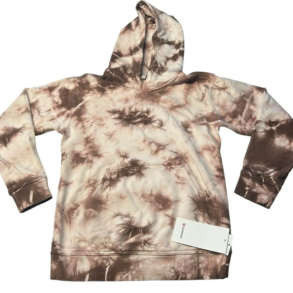 Lululemon Women’s 6 All Yours Hoodie Sweatshirt Earth Dye Clay Brown 100% Cotton - Image 2