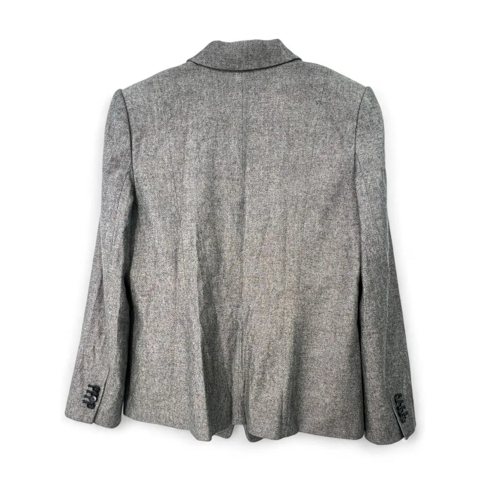 Ann Taylor Loft 14 Wool Blazer Jacket Coat Women's 2 Button Notched Collar - Image 3