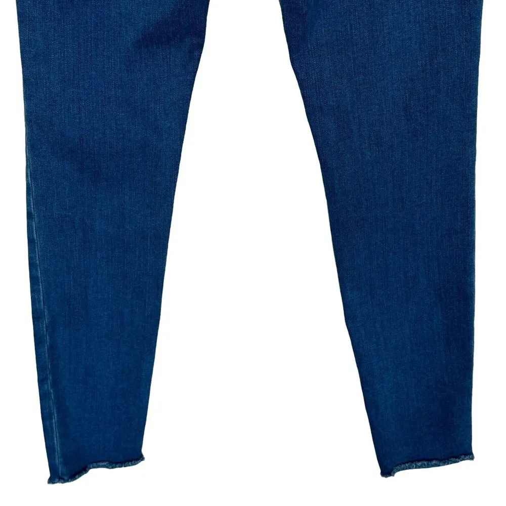 Good American SZ 6/28 Good Legs Skinny Jeans Mid-Rise Stretch Distressed Blue319 - Image 6