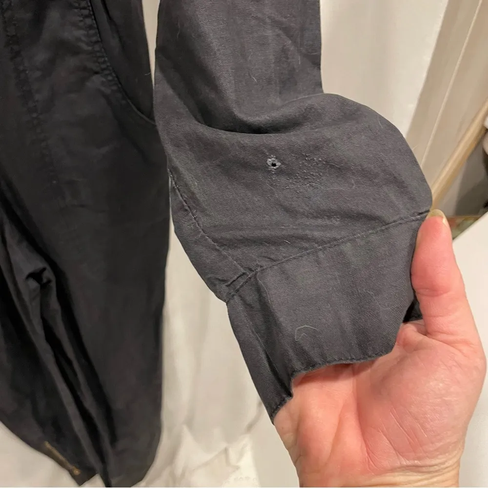 Vintage 80’s Jean St. Germain Paris charcoal zip front boiler suit pockets work Gray Size XXS - Image 11