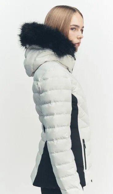 ski puffer jacket skiing coat feathers down fitted winter coat - Image 5