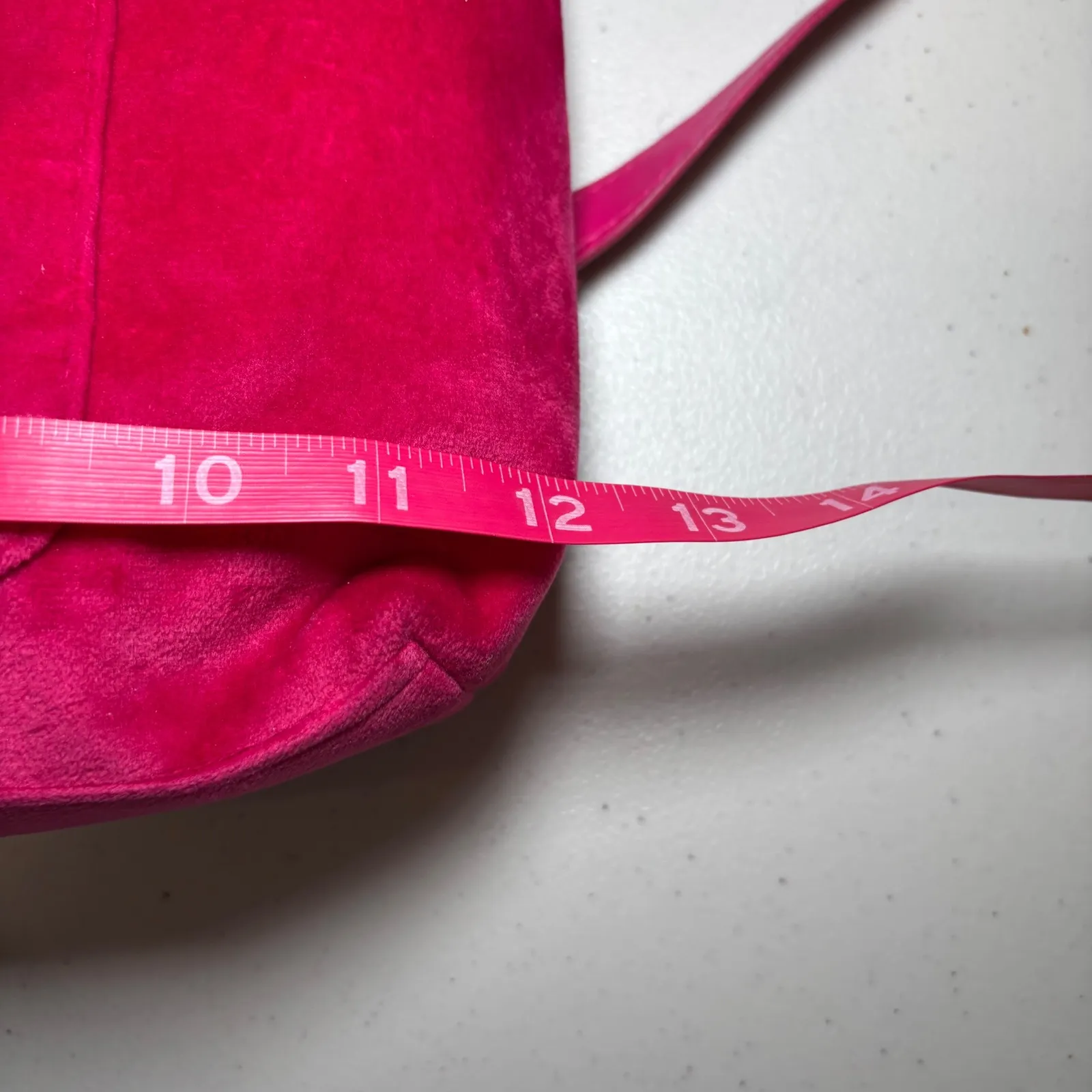 Juicy Couture Pink Velvet Bow‎ Convertible Tote Bag Backpack Fairycore Y2K - Image 10