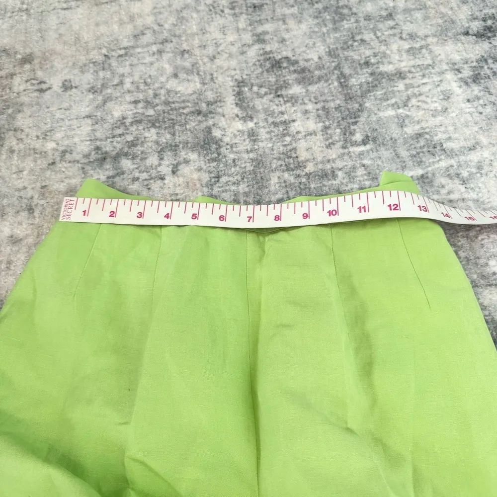 Vintage Express Lime Green Linen/Silk 3 piece business suit - See details - Image 9